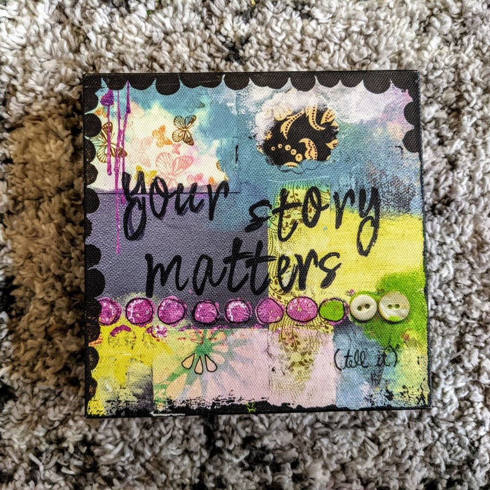 Kelly Rae Roberts "Your Story Matters" - 6"x6" - Wall Decor